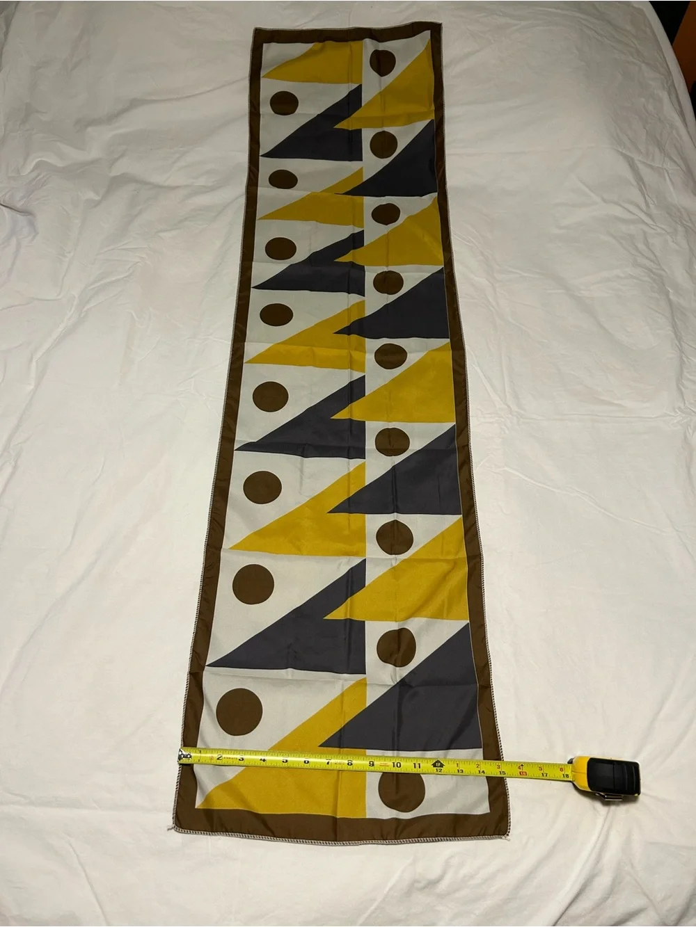 New Tapestry banner wall home decor geometric shapes yellow brown gift her dorm
